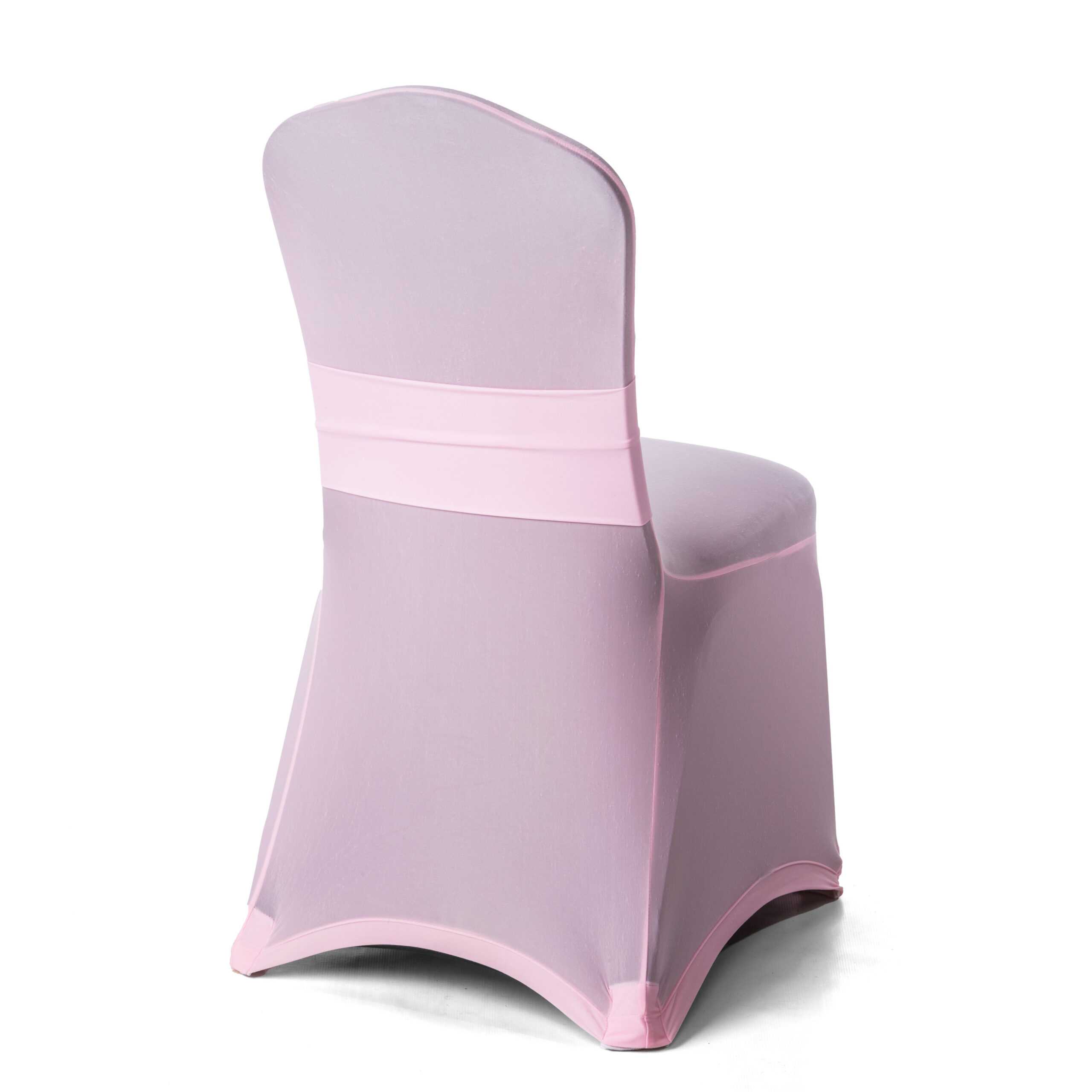 Pink Spandex Chair Cover Over The Top